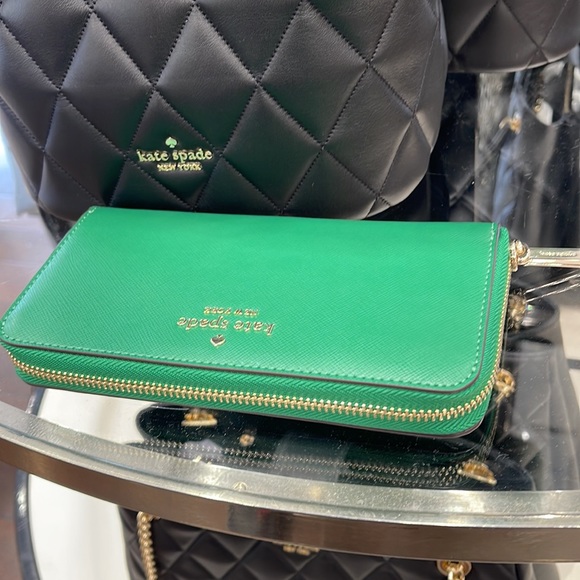 Kate Spade Staci Large Continental Wallet 
Green Bean - Picture 15 of 16